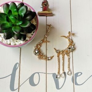 Moon CZ Fashion earrings